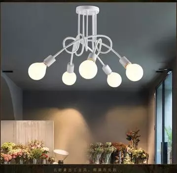 Простые ретро-люстры, креативные потолочные светильники в индустриальном стиле для столовой, кухни, прихожей, кровати, гостиной NO BULB