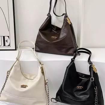 Простые ретро-модные сумки большой вместимости через плечо и сумки подмышки — это новый стиль для женщин.