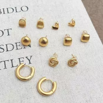 «Простые роскошные модные серьги-кольца в европейском и американском стиле INS — элегантный, универсальный и изысканный дизайн» AE080