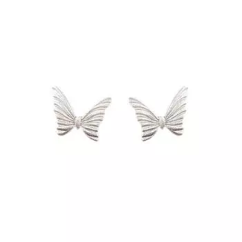 Простые серьги-бабочки для женщин в стильном и холодном стиле, изысканные серьги