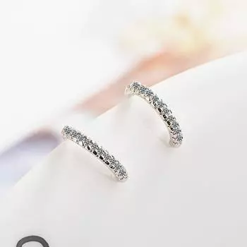 Простые серьги-каффы со вкусом из циркония, клипсы для женщин, маленькие серьги-каффы, ювелирные изделия для девочек, Pendientes Mujer