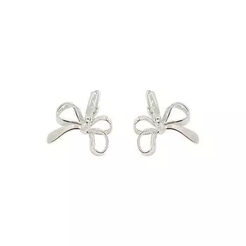 Простые серьги-кнопки с бантом для женщин, милые и модные, женские, новый стиль, антидетектируемые серьги