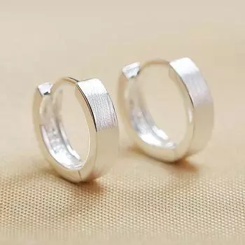 Простые серьги-кольца с пряжкой для женщин, для сна, легко снимаются, ретро-серьги с простой широкой версией, почищенные до дыр, ежедневные серьги для поездок на работу