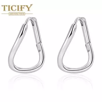 Простые серьги-кольца, высококачественные серьги, серьги с геометрическим рисунком, персонализированные и роскошные белый