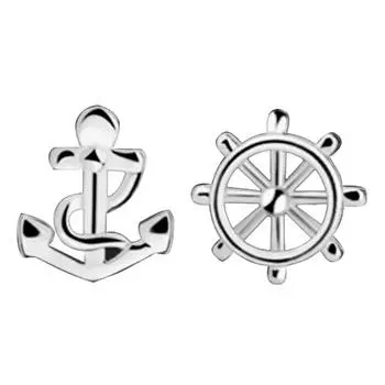 Простые серьги с растениями и лодочкой, корейские милые модные украшения