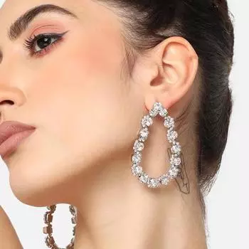 Простые серьги со стразами, подчеркивающие лицо, маленькие блестящие ювелирные серьги золотистый