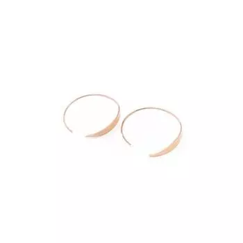 Простые серьги в форме буквы С большого круга, модные, высокого класса, темпераментные