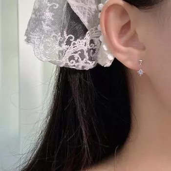 Простые серьги в виде восьмиконечной звезды для женщин, легкие, роскошные, персонализированные, модные и универсальные, не нужно снимать серьги