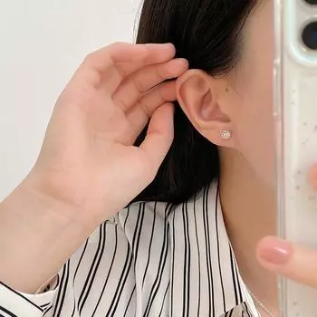 Простые серьги в виде восьмиконечной звезды для женщин, легкие, роскошные, персонализированные, модные, универсальные, не выпадающие, несъемные серьги