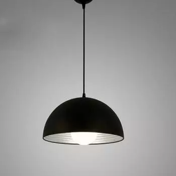 Простые скандинавские простые подвесные светильники E27, современные железные подвесные светильники для кухни, столовой, отеля, ресторана, бара, внутреннего декора no bulb чёрный