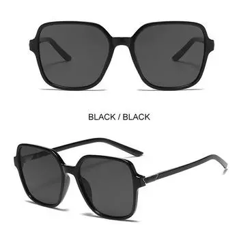 Простые солнцезащитные очки в квадратной оправе для женщин, модные и элитные интернет-знаменитости, корейская версия, универсальные солнцезащитные очки с круглым лицом