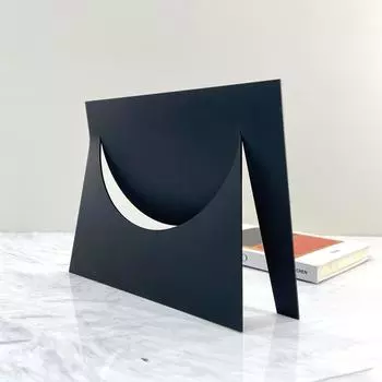 Простые современные черные креативные квадратные металлические геометрические орнаменты модель комнаты гостиная обеденный стол настольные украшения