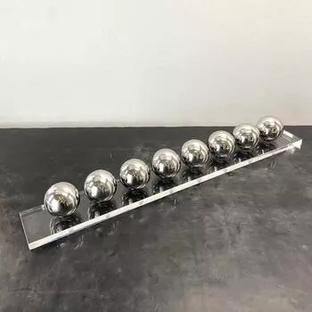 Простые современные геометрические прозрачные хрустальные акриловые креативные металлические шары-украшения для украшения рабочего стола