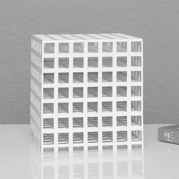 Простые современные пластины металлические квадратные украшения офис продаж модель спальня гостиная рабочий стол мягкие украшения