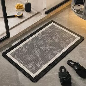 Простые современные, сохнущие на воздухе и впитывающие коврики для ванной комнаты, противоскользящие водонепроницаемые ковры, износостойкие и грязеотталкивающие подушки для ног 40 * 60CM
