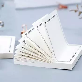 Простые стикеры N раз, студенческие квадраты, пустые внутренние страницы, блокноты, напоминания, заметки и стикеры можно порвать. белый