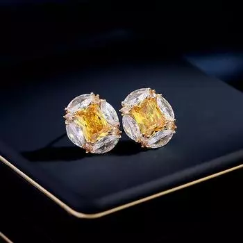 Простые темпераментные универсальные серьги-иглы для женщин из серебра 925 пробы, высококачественные серьги-гвоздики с розовым цирконием светло-фиолетовый
