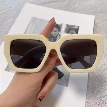 Простые трендовые солнцезащитные очки для женщин, классические роскошные солнцезащитные очки в большой оправе для мужчин, новейшие модные индивидуальные очки в стиле ретро