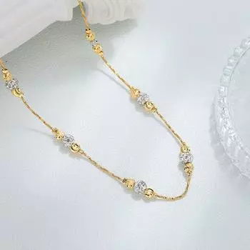 Простые украшения, ожерелья унисекс золотой