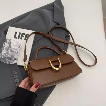 Простые универсальные женские сумки через плечо для поездок на работу, классические сумки с клапаном и мягкой ручкой, маленькие сумки, женская модная сумка через плечо