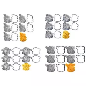 Простые в использовании штампы для печенья, маленькие формочки для печенья на Хэллоуин для особых поздравлений X3UC