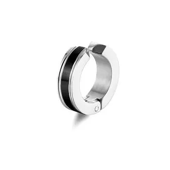 Простые винтажные красочные серьги-клипсы из нержавеющей стали в стиле панк для женщин и мужчин, синие, черные серьги-кольца, ювелирные изделия