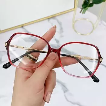 Простые зеркала для женщин, модные интернет-знаменитости с градиентной оправой для очков с защитой от синего света, очки для близорукости для мужчин