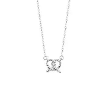 Простые жареные крученые булочки с изображением хлеба для женщин, повседневная универсальная цепочка на шею, стиль весна-лето