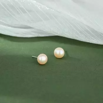 Простые жемчужные серьги для женщин, французский универсальный темперамент, элегантные высококачественные серьги