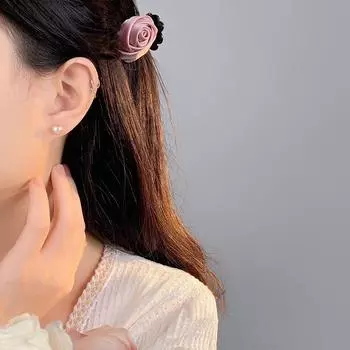 Простые жемчужные серьги для женщин, универсальные элегантные высококачественные серьги во французском стиле