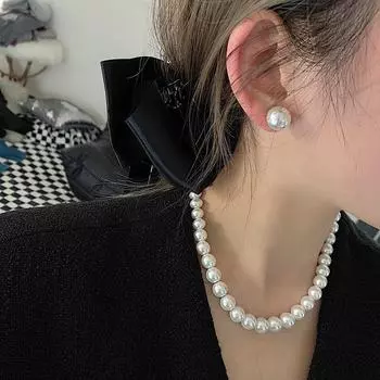 Простые жемчужные серьги в корейском стиле: Элегантная, модная и роскошная мода для женщин EH1485
