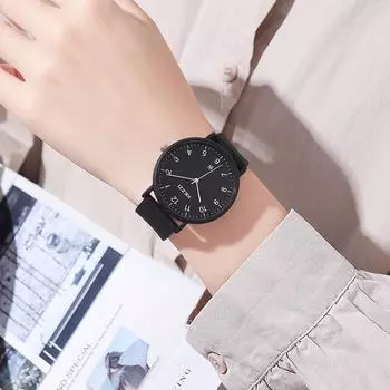 Простые женские часы Ins Style Temperament Водонепроницаемые кварцевые модные повседневные студенческие часы