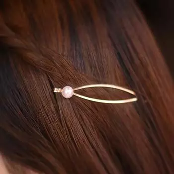Простые золотые аксессуары для волос 1pcs