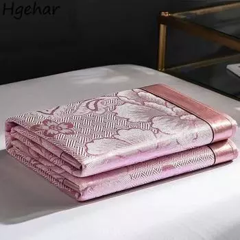 Простыни Летний прохладный коврик Ледяной шелк Бытовая общежитие Складные Удобные дышащие Студенческие модные современные мягкие нескользящие 90x190cm