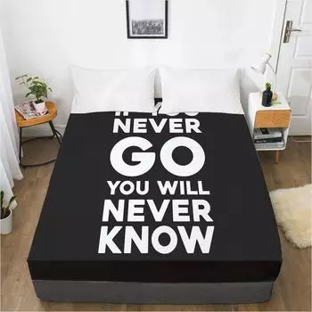 Простыни с буквами, наматрасник с резинкой, 3D простыня, постельное белье 160x200, 150x200. Простыня на заказ, дизайн любого размера. 72x84 Deep 16in