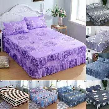 Простыни с цветами, 3 шт., простота, покрывало на кровать, большие размеры, двуспальные простыни размера «queen-size» с наволочками 3PCS 120cmx200cm