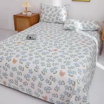 Простыни в цветочном стиле, мягкие, плоские простыни, домашнее постельное белье, односпальные/двуспальные/размера «queen-size», простыни sabanas para cama (Наволочка Нужен заказ) 90x230cm 1pc
