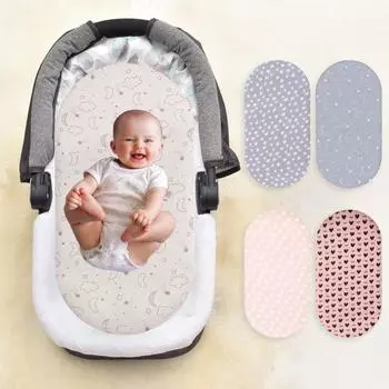 Простыня для детской колыбели с рисунком из мультфильма, атласная эластичная кромка, простая установка, подходит для овальных, круглых, прямоугольных песочных часов светло-серый