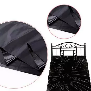 Простыня для флирта, складная, легко чистящаяся, надежная, отличная SM, наматрасник для бондажа, постельные принадлежности для отеля чёрный