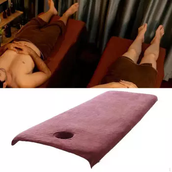 Простыня для массажа с резинкой и отверстием для отдыха лица в салонах красоты 80x180cm