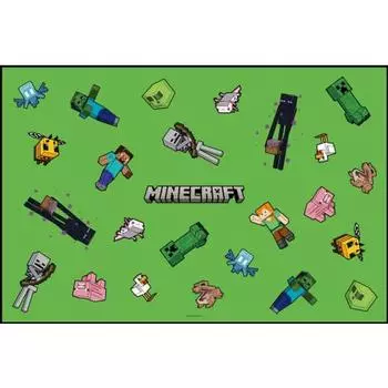 Простыня для отдыха скейтера S Размер 60 x 90 см Minecraft Minecraft VS1-A