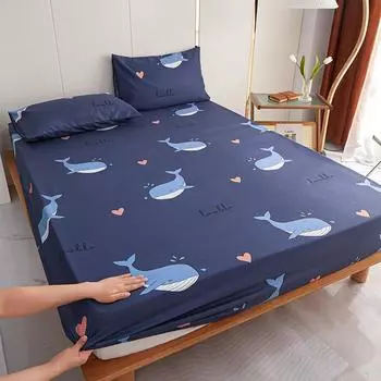 Простыня для волос из земли, шапки, односпальная кровать, защитный чехол Simmons, мультяшный чехол для кровати, чистая белая ткань, нескользящая, защита от пыли 48*74cm ализарин красный