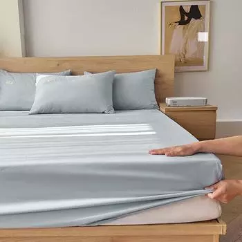Простыня из чистого хлопка, однотонное однотонное покрывало, защитный чехол Simmons, пылезащитный чехол, постельное белье из чистого хлопка 150*200cm