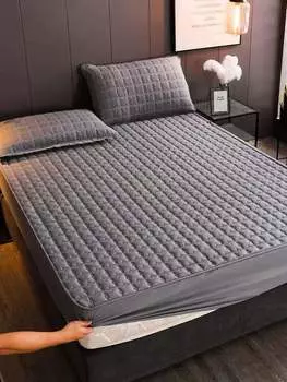 Простыня из чистого хлопка с ватным зажимом, защитный чехол Simmons, утолщенный противоскользящий наматрасник, покрывало для гостиничной кровати 120x200cm