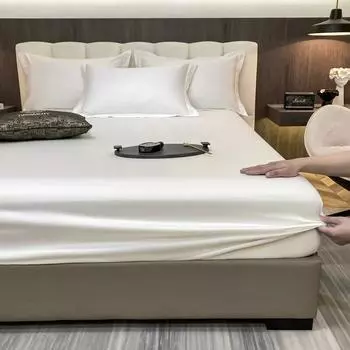 Простыня из египетского хлопка с резинками, регулируемые нескользящие наматрасники для двухместной двуспальной кровати размера «king-size», мягкая простыня 2xPillowcase 48x74cm