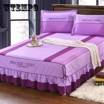 Простыня King Size/Queen Size/Twin Size, комплект из трех предметов, плотный хлопок, простое постельное белье для спальни, высокое качество twin3pc1.5m