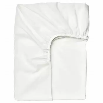 Простыня на резинке IKEA 90x200 см Белый TAGGVALLMO (904.598.19)