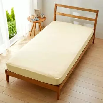 Простыня на резинке Seafield Простыня Сделано в Японии Хлопок Бежевый Двуспальная 100% SB-504-N