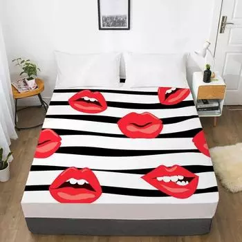 Простыня наматрасник с резинкой Простыни Постельное белье Простыня размера Queen King 90/160X200CM Gold Kiss 72x84 Deep 16in