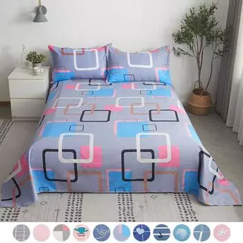 Простыня наволочка, комплект из трех предметов, защитный чехол с принтом 90*230cm 2pc